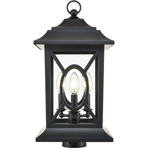 Allbert 3 Light 19.74 inch Powder Coated Black Outdoor Post Lantern